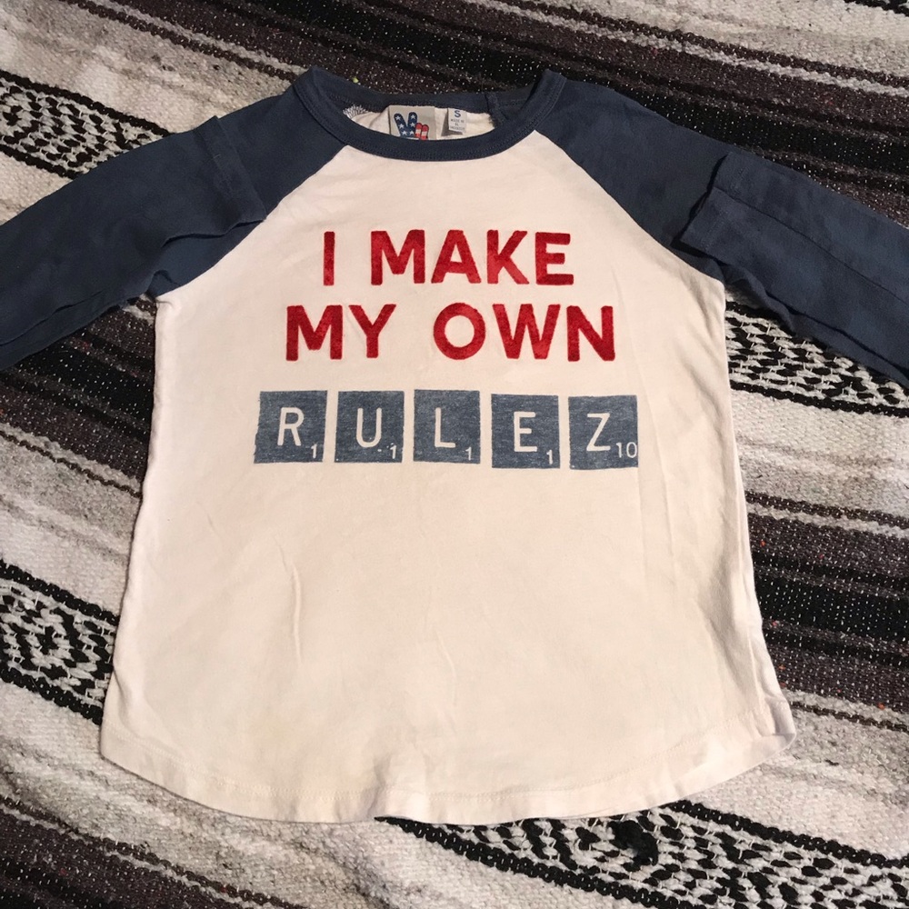Kids baseball style graphic T-shirt